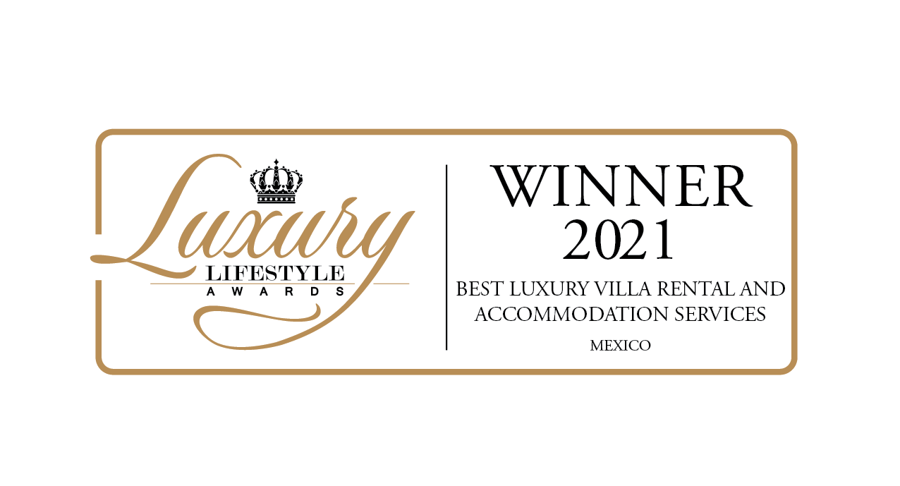 Luxury Lifestyle Awards winner label: Winner 2021, Best Luxury Villa Rental and Accommodation Services, Mexico